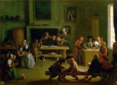 Interno di una scuola da Michel Ange Houasse