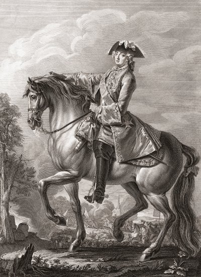 Re Luigi XV di Francia, ritratto equestre da Michel Aubert