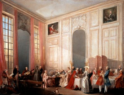 Festa del Tè Inglese con il Principe di Conti al Tempio da Michel Barthelemy Ollivier