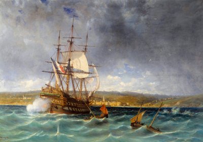 Il Veterano che entra nel porto di Concarneau (dettaglio) da Michel Bouquet
