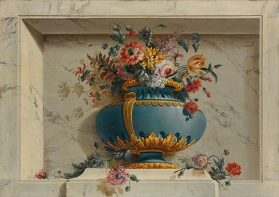 Vaso di fiori in una nicchia da Michel Bruno Bellenge
