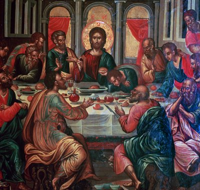 Icona della Cena Ultima da Michel Damaskinos