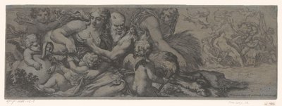 Fauno con baccante e putti da Michel Dorigny (attributed to)