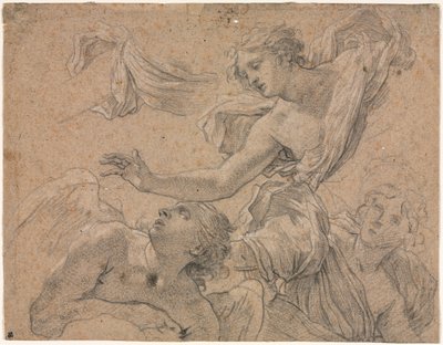 Studi di angeli (recto) da Michel Dorigny