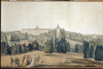 Vista di Tsarskoye Selo. La passeggiata dell