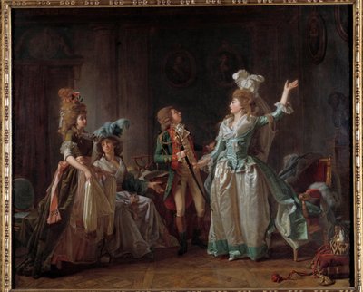 La partenza del drago Dipinto di Michel Garnier (1753-1819). 1780 Dim. 0,54 x 0,65 m. Parigi, Musee Carnavalet da Michel Garnier
