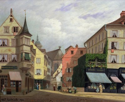 Maison Mathieu, Grand-Rue, Colmar, 1876 da Michel Hertrich