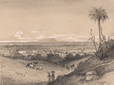 Villaggio di Arima e Monte Tamana da Michel Jean Cazabon