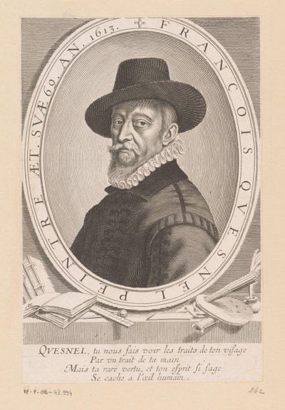 Ritratto di François Quesnel da Michel Lasne