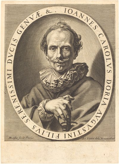 Jean Charles Doria da Michel Lasne after Simon Vouet