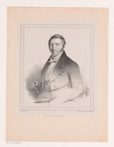 Ritratto di Johannes Christiaan Schotel da Michel Mourot