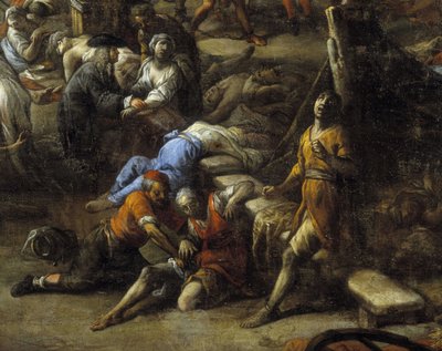 Veduta del Cours (di Marsiglia) durante la peste del 1720 da Michel Serre