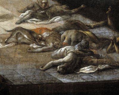 Vista del Municipio (di Marsiglia) durante la peste del 1720 da Michel Serre