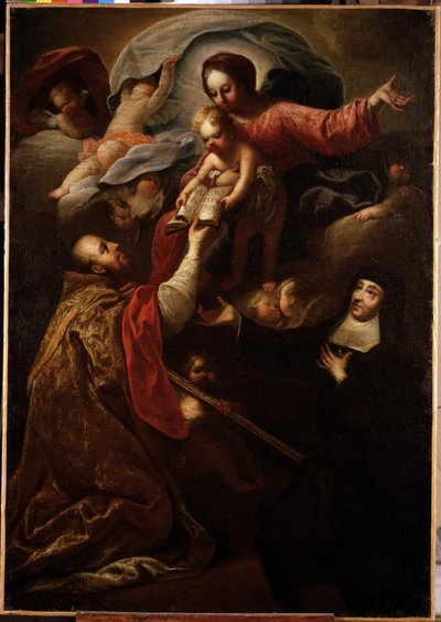 Vergine e Bambino, San Francesco di Sales e Santa Giovanna di Chantal da Michel Serre