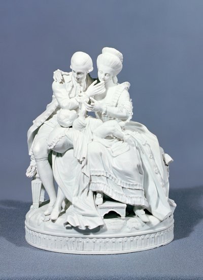 I genitori felici, Meissen, c.1770 da Michel Victor Acier