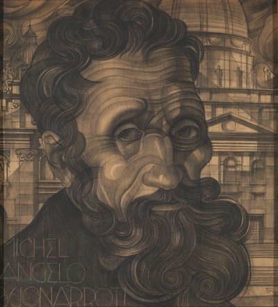 Ritratto di Michelangelo Buonarroti da Michel de Klerk