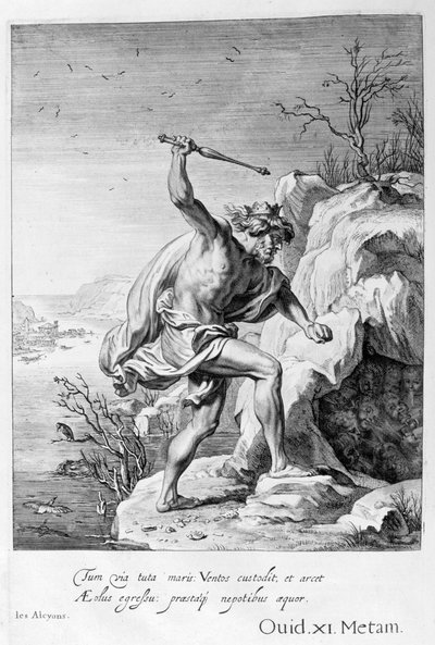 Alcione e Ceice trasformati in uccelli, 1655 da Michel de Marolles