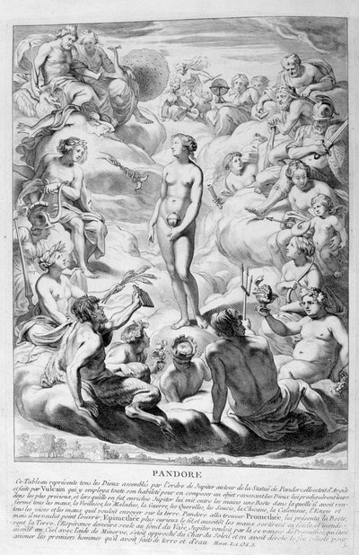 Il Vaso di Pandora, 1655 da Michel de Marolles
