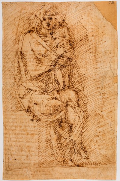 Madonna con Bambino da Michelangelo (after) Buonarroti