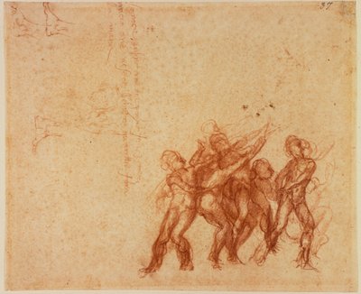 Studi di figure nude da Michelangelo (after) Buonarroti