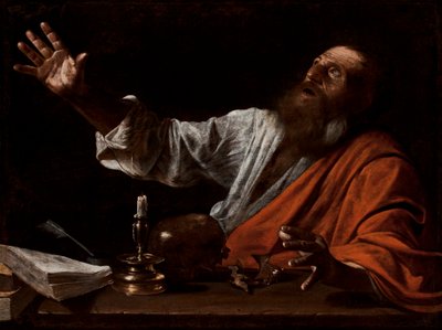 La visione di San Girolamo da Michelangelo (follower of) Caravaggio