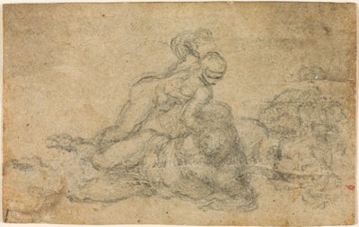 Michelangelo - Davide e Golia. Studi architettonici a righe, ca. 1550-1556, I, 32a da Michelangelo