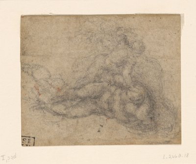 Michelangelo - Davide e Golia. Studi architettonici a righe, ca. 1550-1556, I, 32d da Michelangelo