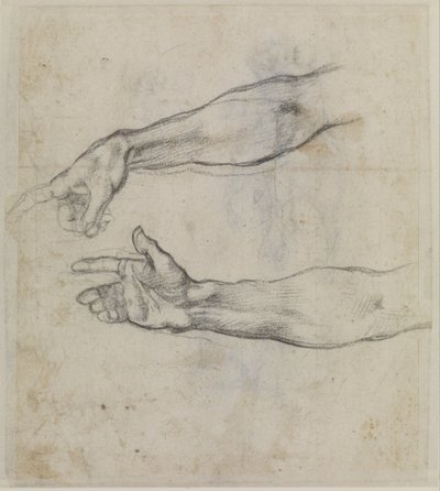 Studi di un braccio teso per l