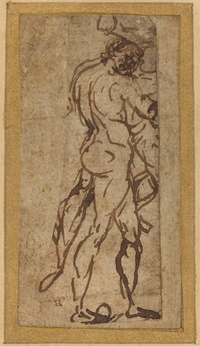 Due nudi che combattono da Michelangelo