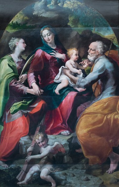 Madonna con Bambino e Santa Barbara da Michelangelo Anselmi
