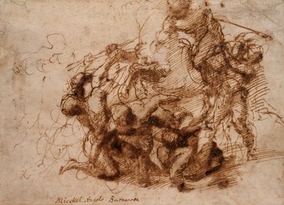 Una scena di battaglia da Michelangelo Buonarroti