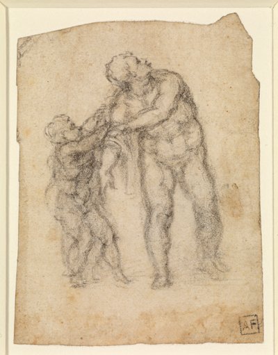 Enea e un bambino (recto) da Michelangelo Buonarroti