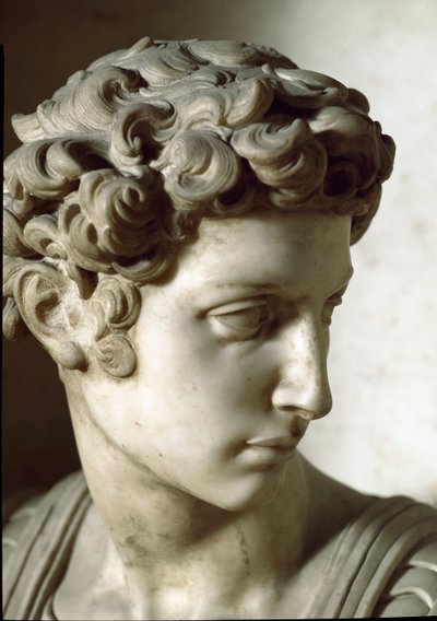 Allegoria del Giorno e della Notte: dettaglio del defunto. Mausoleo di Giuliano de