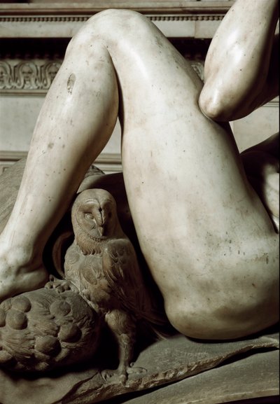 Allegoria del Giorno e della Notte: dettaglio della notte. Mausoleo di Giuliano de