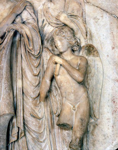 Angelo, marmo di Venezia, inizio XVI secolo. Cerimonia funebre, dettaglio, Museo del Louvre. Scultura di Michelangelo Buonarroti detto Michelangelo (Michelangelo o Michelangelo) da Michelangelo Buonarroti