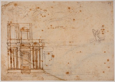 Studi architettonici e frammenti poetici da Michelangelo Buonarroti
