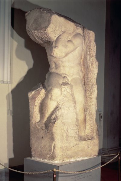 Schiavo "Atlante", c.1520-23 da Michelangelo Buonarroti