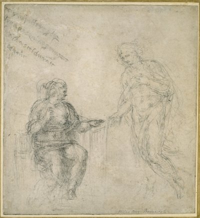 Cristo che saluta sua madre dopo la resurrezione da Michelangelo Buonarroti