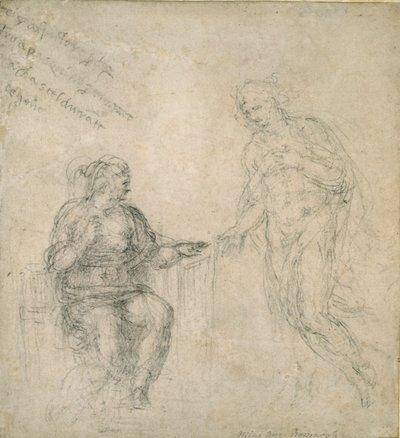 Cristo che saluta sua madre dopo la resurrezione da Michelangelo Buonarroti