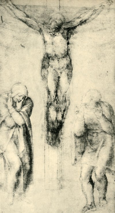 Cristo sulla croce tra la Vergine e San Giovanni, c1560-1564 da Michelangelo Buonarroti
