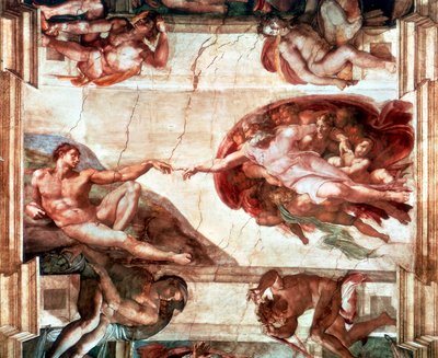 Creazione di Adamo da Michelangelo Buonarroti