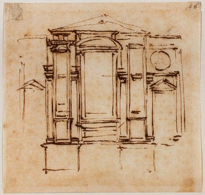 Progetto per le tombe murali dei papi Medici nel coro di San Lorenzo da Michelangelo Buonarroti