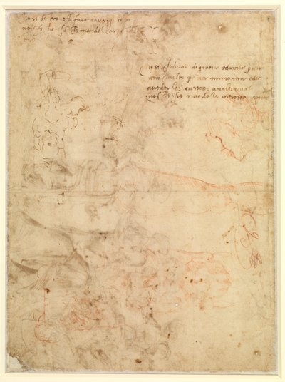 Studio di figura da Michelangelo Buonarroti