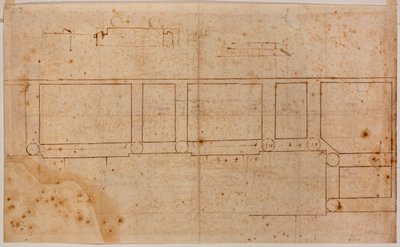 Pianta del piano per la facciata di San Lorenzo da Michelangelo Buonarroti