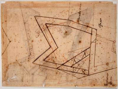Piano di fortificazione da Michelangelo Buonarroti