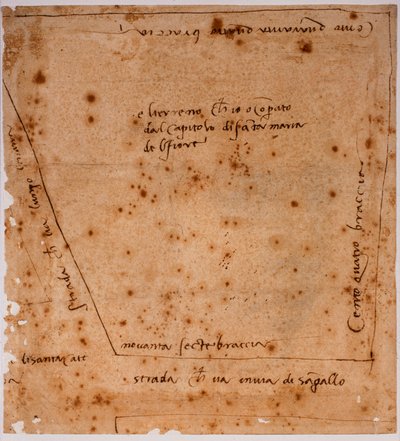 Pianta del piano da Michelangelo Buonarroti