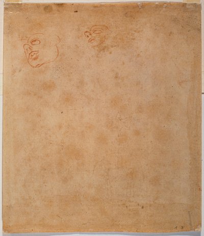 Studio della testa per il Giona della Sistina da Michelangelo Buonarroti