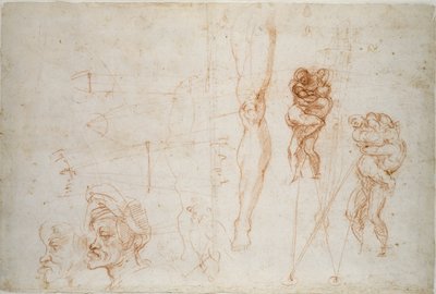 Ercole e Anteo e altri Studi da Michelangelo Buonarroti