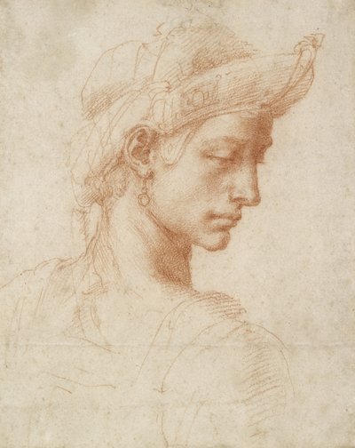 Testa ideale, c.1518-20 da Michelangelo Buonarroti
