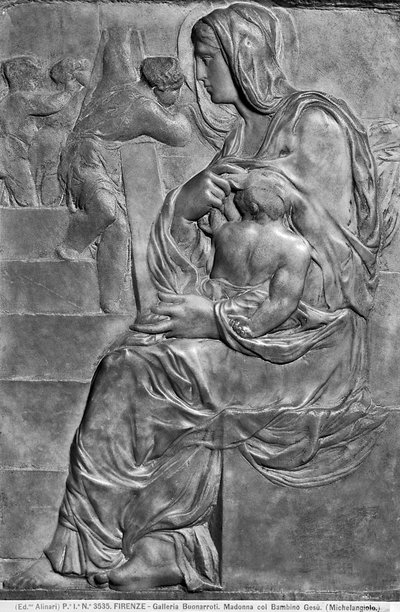 Madonna e Bambino con la Madonna della Scala da Michelangelo Buonarroti